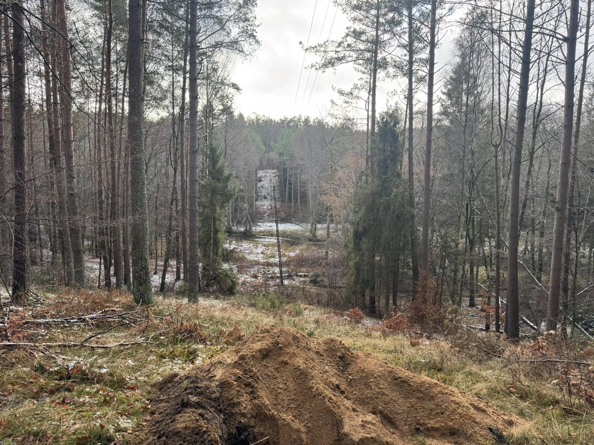Przygotowany wykop i teren pod instalację
